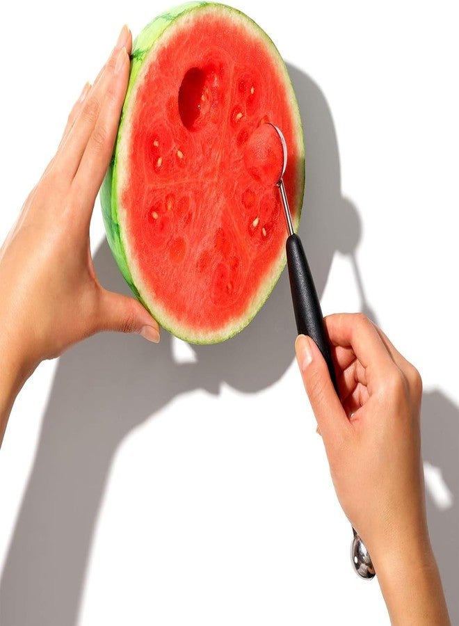 Imaashi Stainless Steel Double-Ended Fruit & Ice Cream Scoop - Create Perfect Melon Balls and More with this Multipurpose Melon Baller & Ice Cream Scooper for Watermelon, Fruits, Sorbet, and Meatballs - Image 3